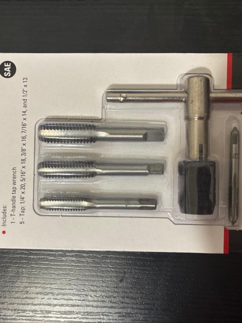 SureBilt 6-Piece SAE Tap Wrench Set (98088) - New in Package